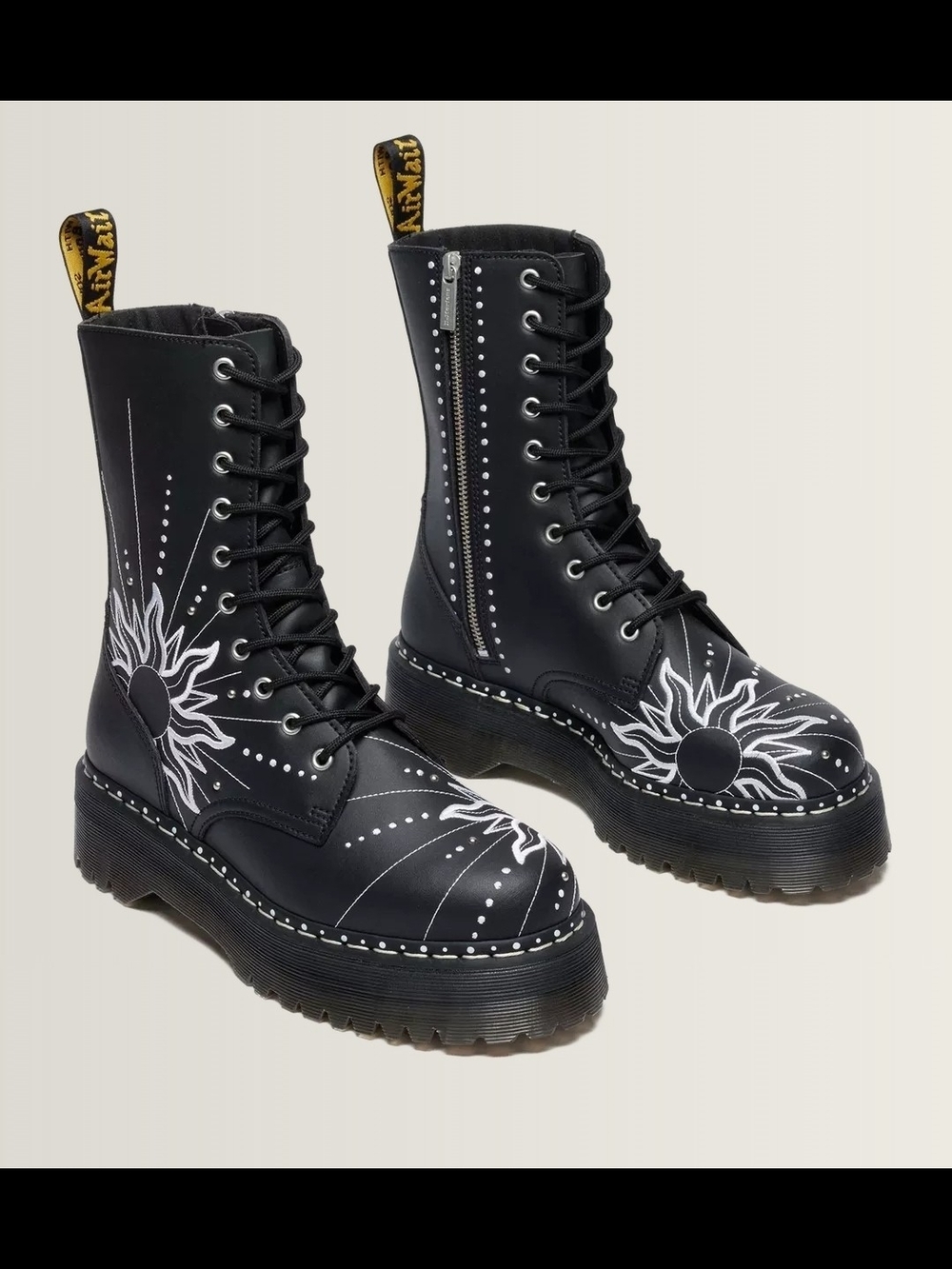 Jadon Hi Solar Flare Reclaimed Leather Platform Boots